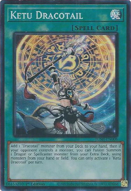 Ketu Dracotail - Justice Hunters YuGiOh trading card