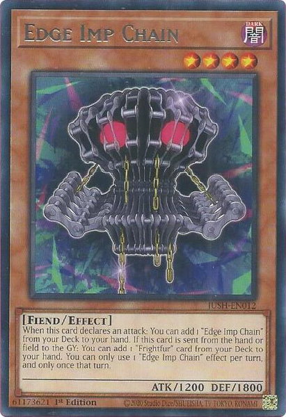 Edge Imp Chain trading card from Justice Hunters Edge Imp Chain - Justice Hunters YuGiOh trading card