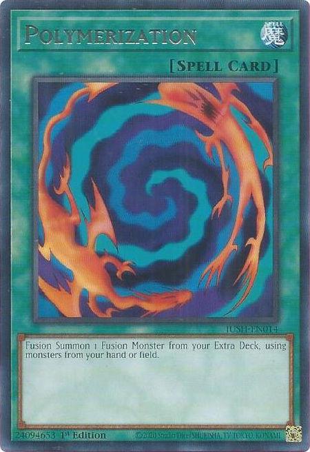 Polymerization - Justice Hunters YuGiOh trading card