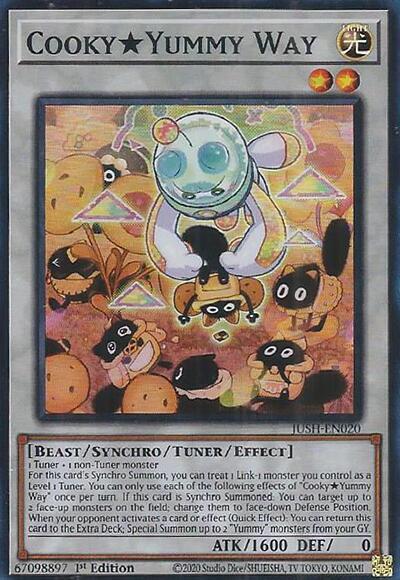 CookyYummy Way (Super Rare) trading card from Justice Hunters CookyYummy Way (Super Rare) - Justice Hunters YuGiOh trading card