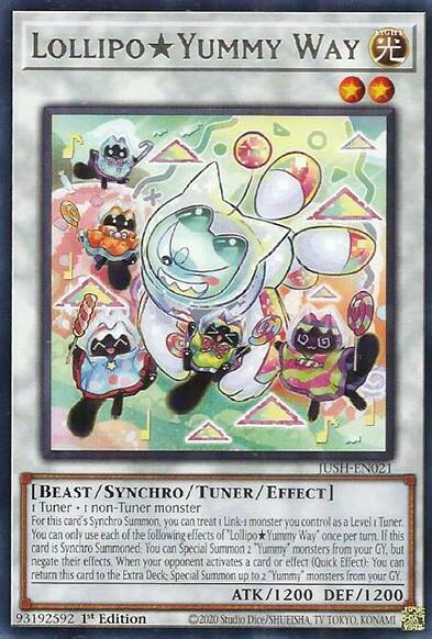 LollipoYummy Way - Justice Hunters YuGiOh trading card