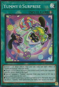 YummySurprise - Justice Hunters (JUSH) #JUSH-EN025 - Super Rare YuGiOh Trading Card
