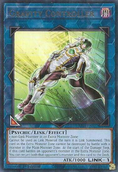 Gravity Controller trading card from Justice Hunters Gravity Controller - Justice Hunters YuGiOh trading card