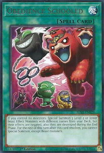 Obedience Schooled - Justice Hunters (JUSH) #JUSH-EN029 - Rare YuGiOh Trading Card