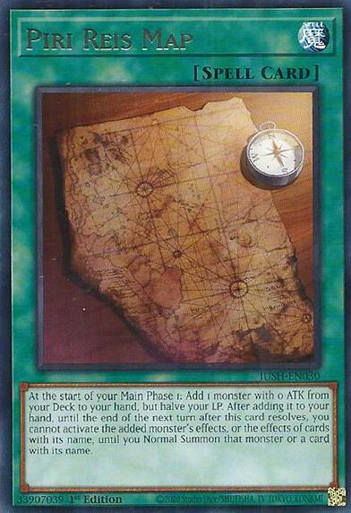 Piri Reis Map - Justice Hunters YuGiOh trading card