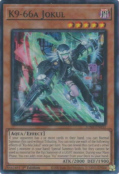 K9-66a Jokul trading card from Justice Hunters K9-66a Jokul - Justice Hunters YuGiOh trading card