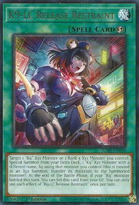 K9-LC Release Restraint - Justice Hunters (JUSH) #JUSH-EN038 - Rare YuGiOh Trading Card