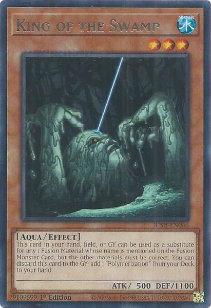 King of the Swamp trading card from Justice Hunters King of the Swamp - Justice Hunters YuGiOh trading card
