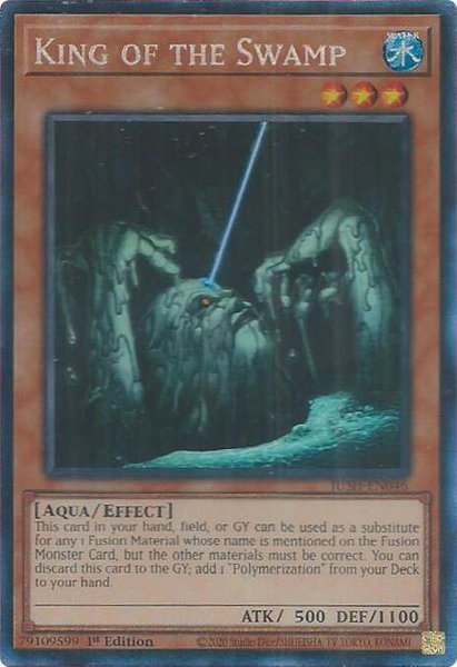 King of the Swamp (CR) trading card from Justice Hunters King of the Swamp (CR) - Justice Hunters YuGiOh trading card