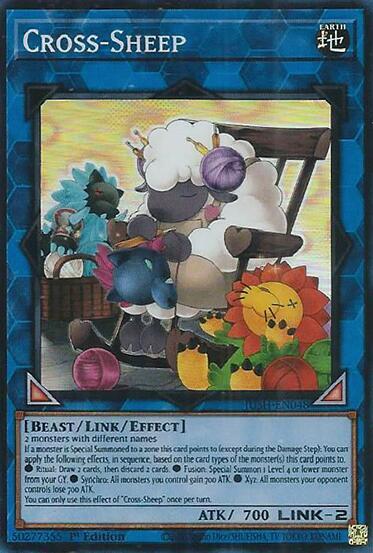 Cross-Sheep (Super Rare) - Justice Hunters YuGiOh trading card