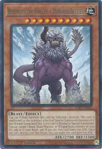 Behemoth the King of a Hundred Battles - Justice Hunters (JUSH) #JUSH-EN050 - Rare YuGiOh Trading Card