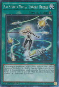 Sky Striker Mecha - Hornet Drones (CR) - Justice Hunters (JUSH) #JUSH-EN053 - Collector's Rare YuGiOh Trading Card