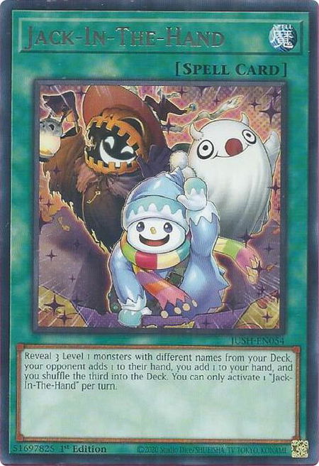 Jack-In-The-Hand - Justice Hunters YuGiOh trading card