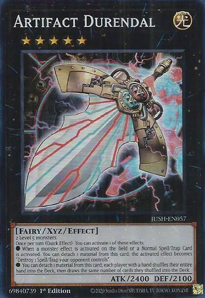 Artifact Durendal (Super Rare) - Justice Hunters YuGiOh trading card