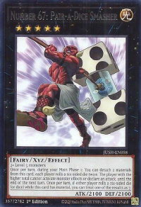 Number 67: Pair-a-Dice Smasher - Justice Hunters (JUSH) #JUSH-EN058 - Rare YuGiOh Trading Card