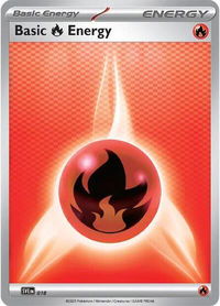 Basic Fire Energy - 018 - SVE: Scarlet & Violet Energies (SVE) #018 - Common Pokémon Trading Card
