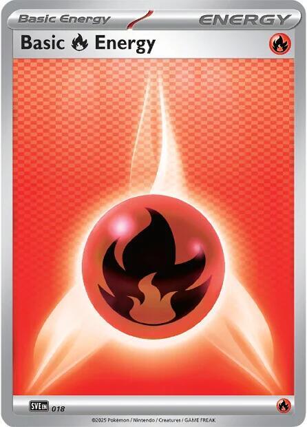 Basic Fire Energy - 018 - SVE: Scarlet & Violet Energies Pokémon trading card