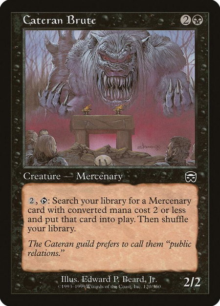 Cateran Brute - Mercadian Masques Magic: The Gathering trading card