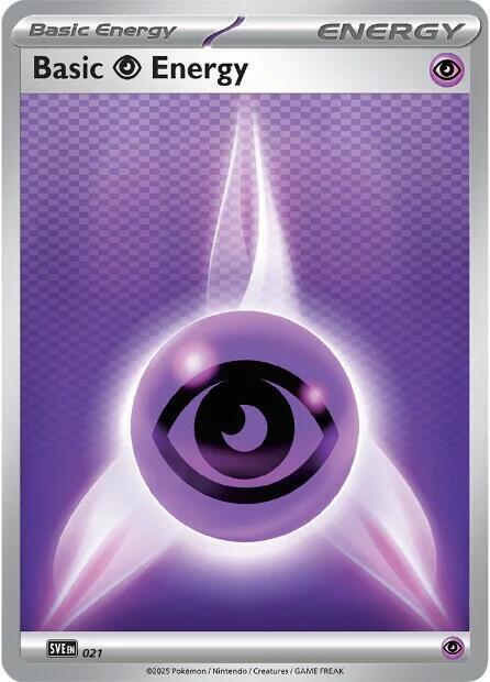 Basic Psychic Energy - 021 - SVE: Scarlet & Violet Energies Pokémon trading card