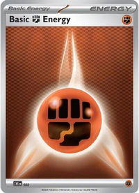 Basic Fighting Energy - 022 - SVE: Scarlet & Violet Energies (SVE) #022 - Common Pokémon Trading Card