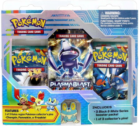 Collector's Pin Three Pack Blisters (Froakie) trading card from XY Base Set Collector's Pin Three Pack Blisters (Froakie) - XY Base Set Pokémon trading card