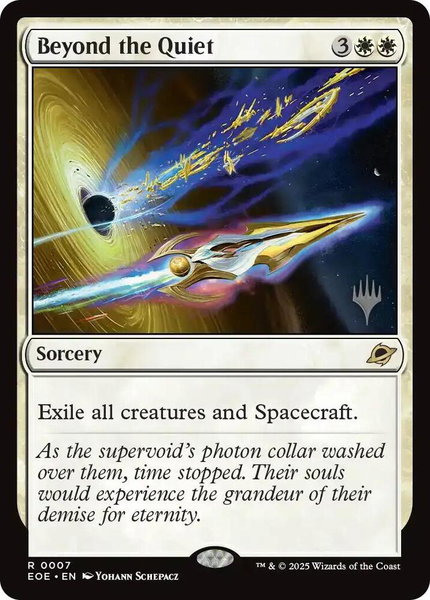 Beyond the Quiet trading card from Promo Pack: Edge of Eternities Beyond the Quiet - Promo Pack: Edge of Eternities Magic: The Gathering trading card