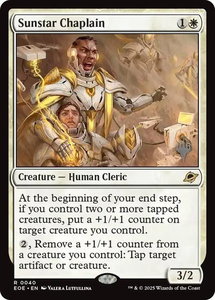 Sunstar Chaplain - Promo Pack: Edge of Eternities (PPEOE) #40 - Rare Magic: The Gathering Trading Card