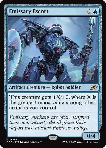 Emissary Escort - Promo Pack: Edge of Eternities Magic: The Gathering trading card