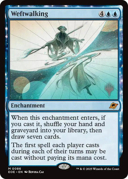 Weftwalking trading card from Promo Pack: Edge of Eternities Weftwalking - Promo Pack: Edge of Eternities Magic: The Gathering trading card