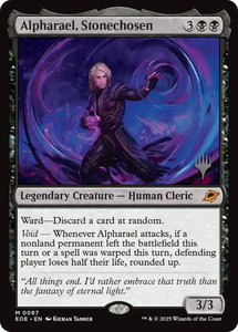 Alpharael, Stonechosen - Promo Pack: Edge of Eternities (PPEOE) #87 - Mythic Rare Magic: The Gathering Trading Card