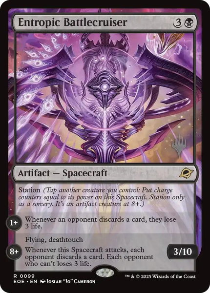 Entropic Battlecruiser trading card from Promo Pack: Edge of Eternities Entropic Battlecruiser - Promo Pack: Edge of Eternities Magic: The Gathering trading card