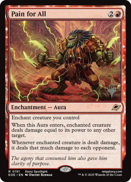 Pain for All trading card from Promo Pack: Edge of Eternities Pain for All - Promo Pack: Edge of Eternities Magic: The Gathering trading card