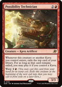 Possibility Technician - Promo Pack: Edge of Eternities (PPEOE) #153 - Rare Magic: The Gathering Trading Card