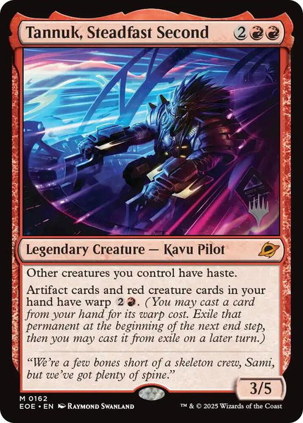 Tannuk, Steadfast Second - Promo Pack: Edge of Eternities Magic: The Gathering trading card