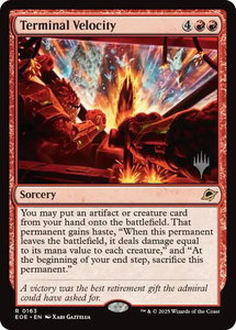 Terminal Velocity - Promo Pack: Edge of Eternities (PPEOE) #163 - Rare Magic: The Gathering Trading Card