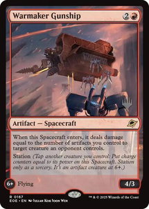 Warmaker Gunship - Promo Pack: Edge of Eternities (PPEOE) #167 - Rare Magic: The Gathering Trading Card