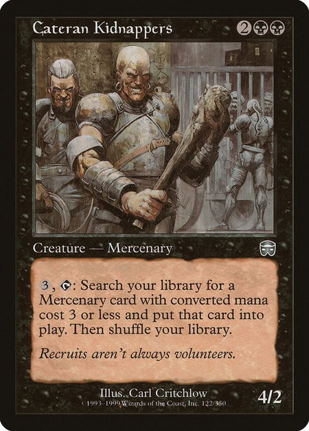 Cateran Kidnappers - Mercadian Masques Magic: The Gathering trading card