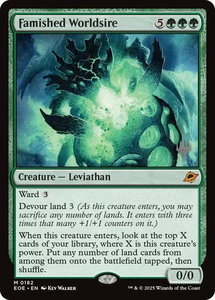 Famished Worldsire - Promo Pack: Edge of Eternities (PPEOE) #182 - Mythic Rare Magic: The Gathering Trading Card