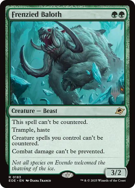 Frenzied Baloth - Promo Pack: Edge of Eternities Magic: The Gathering trading card