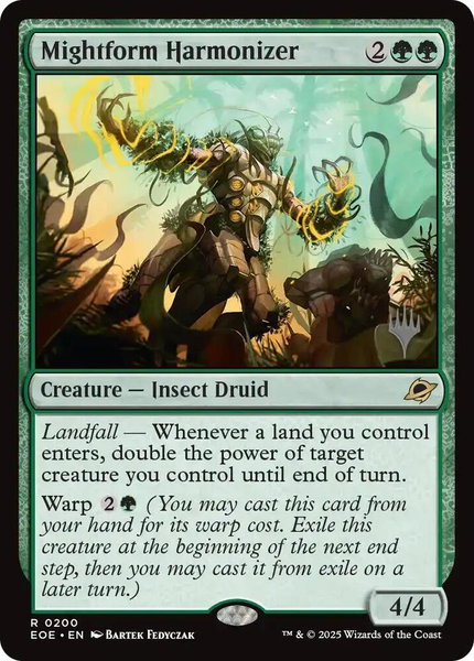 Mightform Harmonizer trading card from Promo Pack: Edge of Eternities Mightform Harmonizer - Promo Pack: Edge of Eternities Magic: The Gathering trading card