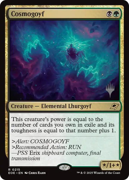 Cosmogoyf trading card from Promo Pack: Edge of Eternities Cosmogoyf - Promo Pack: Edge of Eternities Magic: The Gathering trading card