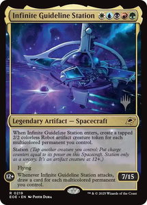 Infinite Guideline Station - Promo Pack: Edge of Eternities (PPEOE) #219 - Rare Magic: The Gathering Trading Card