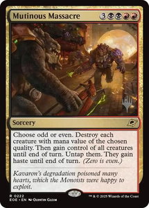 Mutinous Massacre - Promo Pack: Edge of Eternities (PPEOE) #222 - Rare Magic: The Gathering Trading Card