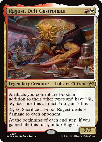 Ragost, Deft Gastronaut trading card from Promo Pack: Edge of Eternities Ragost, Deft Gastronaut - Promo Pack: Edge of Eternities Magic: The Gathering trading card
