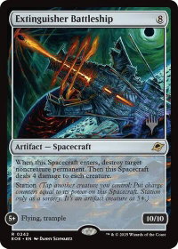 Extinguisher Battleship - Promo Pack: Edge of Eternities (PPEOE) #242 - Rare Magic: The Gathering Trading Card