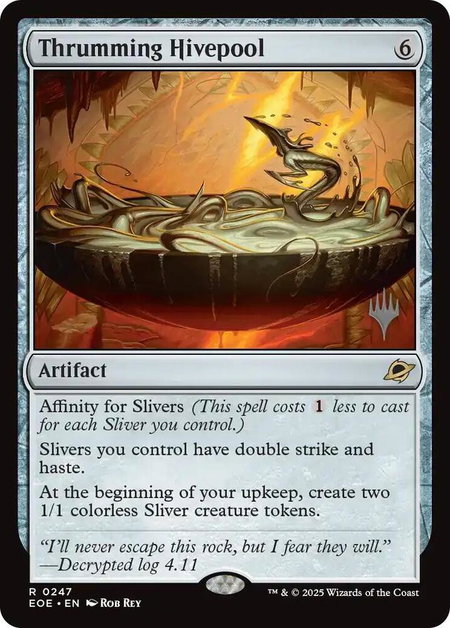 Thrumming Hivepool - Promo Pack: Edge of Eternities Magic: The Gathering trading card