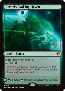 Evendo, Waking Haven - Promo Pack: Edge of Eternities (PPEOE) #253 - Mythic Rare Magic: The Gathering Trading Card
