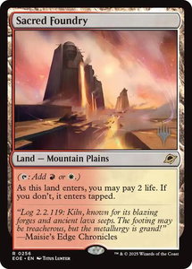 Sacred Foundry - Promo Pack: Edge of Eternities (PPEOE) #256 - Rare Magic: The Gathering Trading Card
