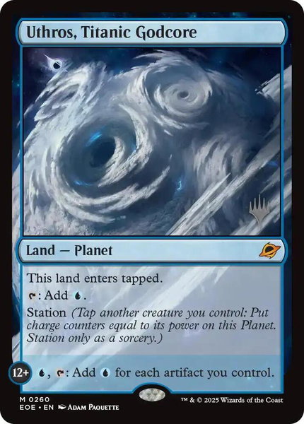 Uthros, Titanic Godcore trading card from Promo Pack: Edge of Eternities Uthros, Titanic Godcore - Promo Pack: Edge of Eternities Magic: The Gathering trading card
