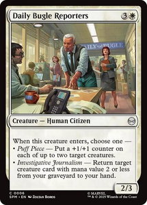 Daily Bugle Reporters - Marvel's Spider-Man (SPM) #6 - Common Magic: The Gathering Trading Card